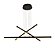 LED PENDENTE - HASTE TRIO 1MT -2700K - PRETO FOSCO - AVANT - Imagem 1