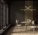 LED PENDENTE - HASTE TRIO 1MT -2700K - PRETO FOSCO - AVANT - Imagem 2