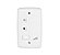 CONTROLE VENTILADOR BOTÃO + 1 LAMPADA  220V "CV-07" - EMBUTIR - AP - Imagem 1