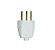 PLUG MACHO 3P 10A BRANCO - MEC - Imagem 1