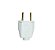 PLUG MACHO 2P 10A BRANCO - MEC - Imagem 1