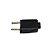 PLUG MACHO 2P 10A PRETO - MEC - Imagem 2