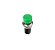 CHAVE PUSH BUTTON NA 3A/250V - VERDE - UNIS - Imagem 1