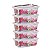 KIIT 7Unid Marmitas Fitness 750ml Microondas Freezer BPAFree - Imagem 3