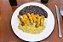 Iscas de Frango empanado, Arroz Branco, Feijão e Farofa de Mandioca - Imagem 1