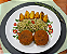 Hambúrguer de Berinjela Arroz Integral com Brócolis e Batata Rústica - Imagem 1