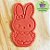 Cortador de biscoito e Carimbo Páscoa Coelhinha estilo Hello Kitty para Culinária ou Artesanato - Imagem 4