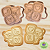 Kit 2 Carimbos e Cortadores dia Dos Namorados Ursinhos Amor Biscoitos Ceramica Moldes - Imagem 1