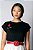 T-shirt preta Rosa de Kawasaki - Imagem 4