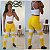 Conjunto Legging Jacquard Escamado Duo Amarelo - Imagem 1