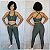 Conjunto Legging Montaria Jacquard Verde Militar - Imagem 1