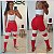 Conjunto Legging Jacquard Escamado Duo Vermelho - Imagem 1
