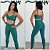 Conjunto Legging Jacquard Escamado Verde Bandeira - Imagem 1