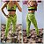 Conjunto Legging Fitness Animal Print Verde Neon - Imagem 1