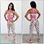 Conjunto Legging Fitness Branco Coração - Imagem 1