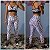 Conjunto Legging Fitness Onça Canelada Branca - Imagem 1