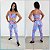 Conjunto Legging e Top Fitness Azul e Lilás - Imagem 1