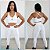 Conjunto Legging Montaria Jacquard Branco com Poá - Imagem 1