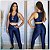 Conjunto Legging e Top Fitness Cirré Azul Marinho - Imagem 1