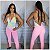 Macacão Longo Fitness Jacquard com Poliamida Tie-Dye - Imagem 1