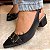 Scarpin Chanel Feminino Salto Baixo Fivela Bico Fino Elegante Confortável Trabalho Casual - Imagem 3
