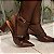 Scarpin Slingback Feminino Vizzano Salto Bloco Bico Fino - Imagem 1