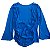 Blusa Azul Transparente Transpassada Zara - Imagem 1