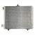 CONDENSADOR DE AR CONDICIONADO CITROEN C3 2002>2010/ PEUGEOT 208 1.6 2013>2018/ PEUGEOT 2008 1.6 2015> C/ REFIL AC 460 - Imagem 1