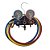 MANIFOLD MASTERCOOL PARA R134A - R404 - R22 - R12 BLOCO ALUMÍNIO VISOR DE LÍQUIDO REGISTROS FRONTAIS COM MANGUEIRAS 90cm - Imagem 1