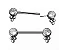 Barbell Reto Zircônia Boleada e Bolinhas Push Pin - Imagem 1