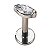 Labret Navete Zircônia - Imagem 1