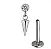 Labret Zircônia Boleada e Pingente Spike - Imagem 1