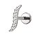 Labret Barra Ondulada Cravejada - Imagem 1