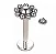 Labret Flor Bolinhas - Imagem 1