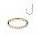 Segmento Cravejado Lateral Gold PVD - Imagem 1