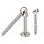 Labret Pingente Barra Cravejada - Imagem 1