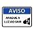 PLACA AVISO APAGUE A LUZ AO SAIR 25X18CM PLASTICO R.C1171B - - Imagem 1