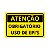 PLACA AVISO OBRIGATORIO O USO DE EPI 35X25CM PLASTICO R.C116 - Imagem 1