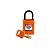 SAFEKEY - CADEADO COMPACTO - LARANJA - SEGREDOS DIFERENCIADO - Imagem 1