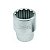 SOQUETE ESTRIADO ENC 3/4" X 38MM REF.D32-38 - 017.010 - GEDO - Imagem 1