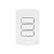 INTERRUPTOR PARALELO TRIPLO 10A C/ PLACA E SUPORTE 4X2 13272 - Imagem 1