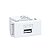 MODULO CARREGADOR KEYSTONE USB TIPO A BIVOLT 16026321 BRANCO - Imagem 1