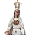 Nossa Senhora de Fátima 118cm em Resina com Coroa - Imagem 4