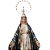 Nossa Senhora das Graças 48cm em Gesso com Coroa - Imagem 4