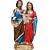 Sagrada Família 30cm em Gesso - Imagem 1