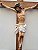 Jesus Cristo Crucificado 85cm em Resina e Madeira - Imagem 3