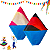 KIT 50 BALÃO DECORATIVO DE PAPEL FESTA JUNINA COLORIDO - Imagem 2