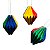 12 Balão Enfeite Decorativo Pendurar Festa Junina Colorido - Imagem 1