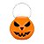 Kit Cesta Abóbora laranja + Balde Abobora Preta Halloween - Imagem 3