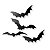 Kit 24 Morcego Plástico Colar Parede Simples Festa Halloween - Imagem 1